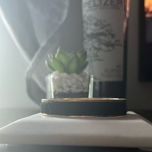 {J.Crew} Black Calf Hair Bangle Bracelet